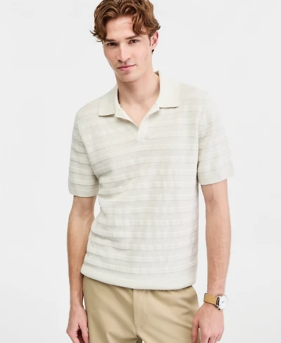 Club Room Men's Linen-Blend Polo Shirt, Macy's Exclusive