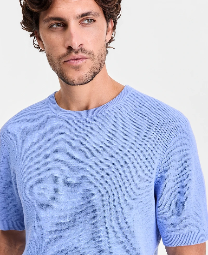 Alfani Men's Short-Sleeve Crewneck Sweater, Macy's Exclusive