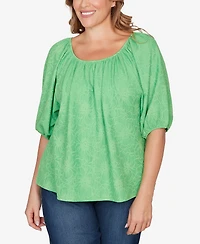 Ruby Rd. Plus Textured Convertible Knit Top