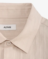 Alfani Men's Long-Sleeve Stripe Dobby Shirt, Macy's Exclusive