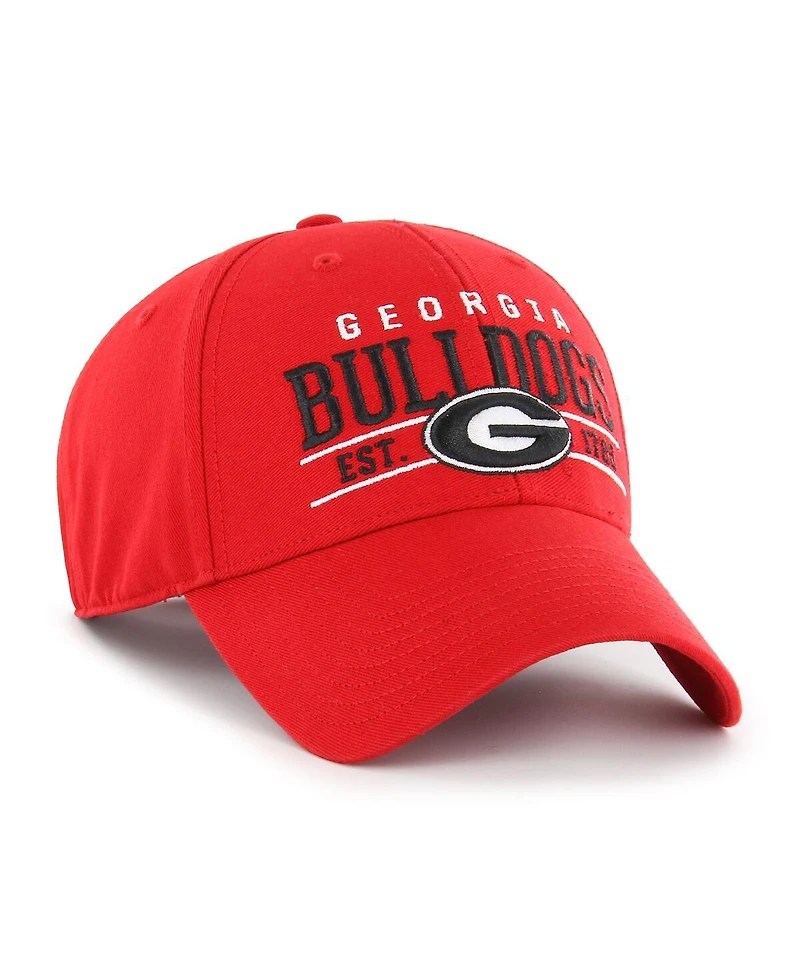 '47 Brand Men's Red Georgia Bulldogs Center Line Mvp Adjustable Hat