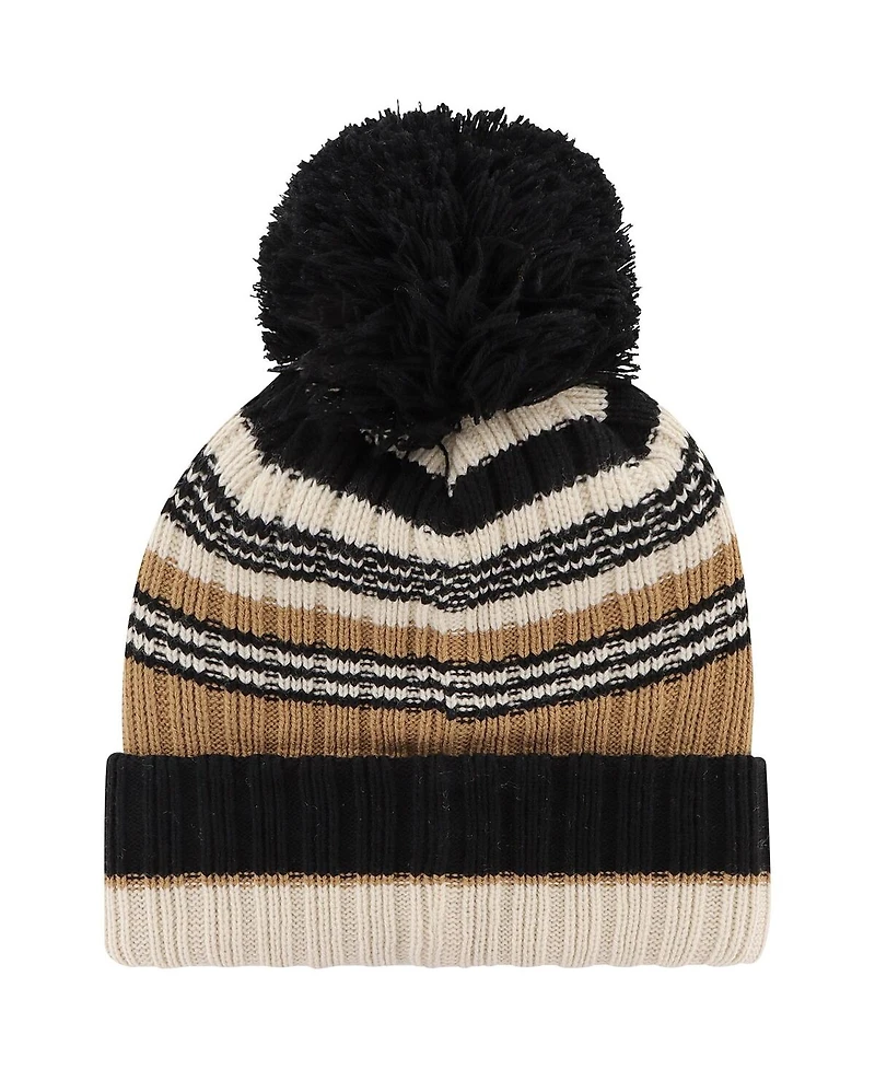 '47 Brand Women's Natural Arizona Cardinals Barista Cuffed with Pom Knit Hat