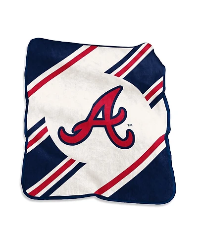 Logo Brands Atlanta Braves 50" x 60" Raschel Stripe Throw