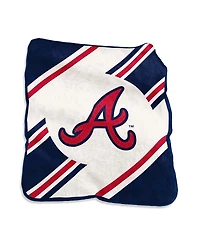 Logo Brands Atlanta Braves 50" x 60" Raschel Stripe Throw