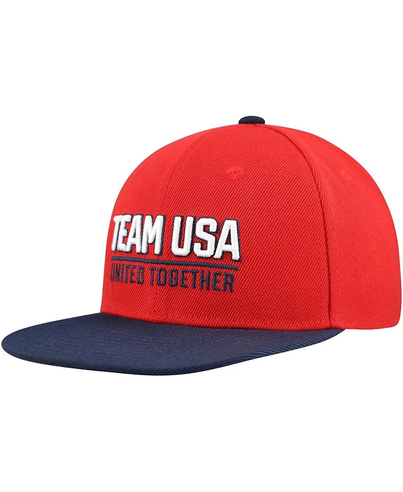 Outerstuff Big Boys and Girls Team Usa Red United Snapback Hat