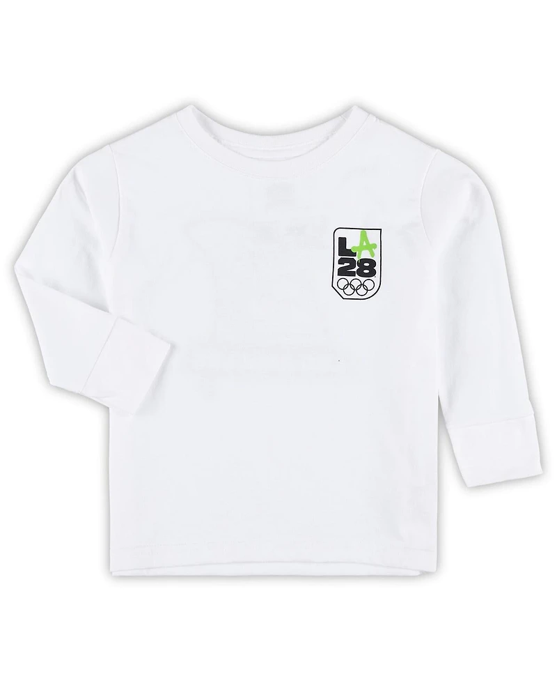 Outerstuff Toddler White LA28 Summer Olympics Long Sleeve T-Shirt