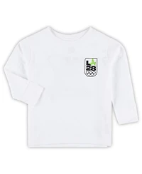 Outerstuff Toddler White LA28 Summer Olympics Long Sleeve T-Shirt