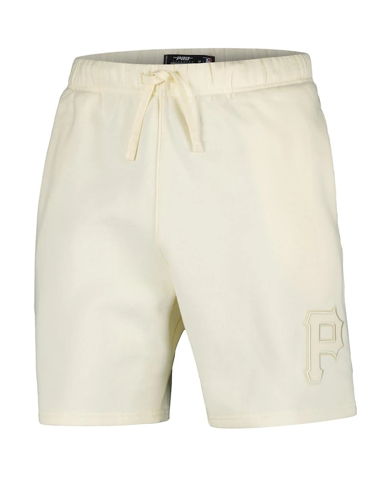 Pro Standard Men's Cream Pittsburgh Pirates Neutral Fleece Shorts
