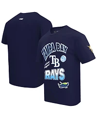 Pro Standard Men's Navy Tampa Bay Rays Turn It Up Dropped Shoulder T-Shirt