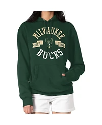 G-iii 4Her by Carl Banks Women's Green Milwaukee Bucks City Pullover Hoodie