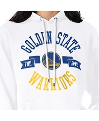 G-iii 4Her by Carl Banks Women's White Golden State Warriors City Pullover Hoodie