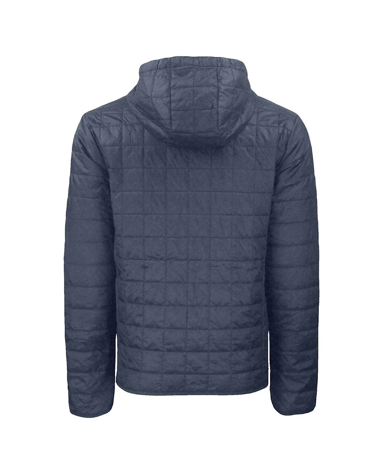 Cutter & Buck Men's Cutter Anthracite North Carolina Tar Heels Rainier Eco PrimaLoft Hooded Full-Zip Jacket