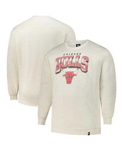 '47 Brand Men's Cream Chicago Bulls Big Tall Spotlight Headline Pullover Sweatshirt