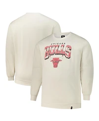 '47 Brand Men's Cream Chicago Bulls Big Tall Spotlight Headline Pullover Sweatshirt
