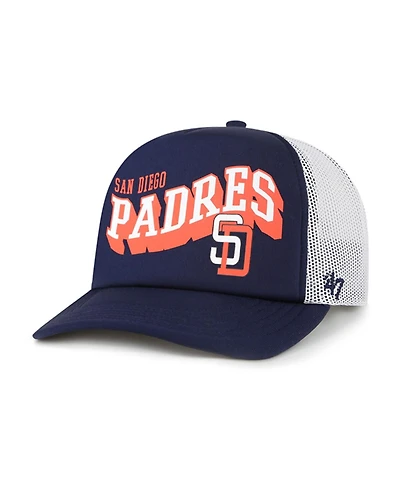 '47 Brand Men's Navy San Diego Padres Meander Foam Trucker Snapback Hat