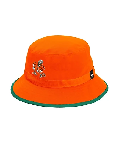 Adidas Men's Orange Miami Hurricanes Bucket Hat