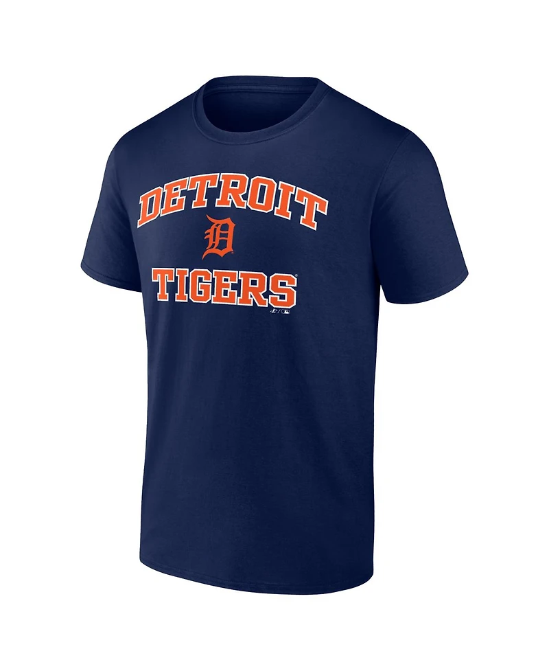 Logo Athletic Men's Navy Detroit Tigers Heart and Soul T-Shirt