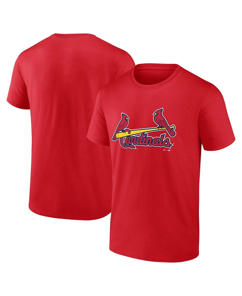 Logo Athletic Men's Red St. Louis Cardinals Wordmark T-Shirt