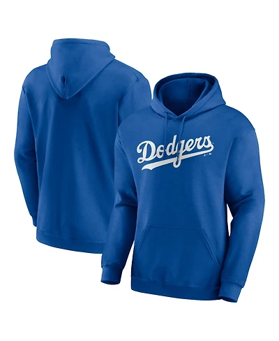 Logo Athletic Men's Royal Los Angeles Dodgers Wordmark Hoodie