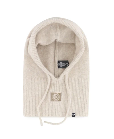 '47 Brand Women's Natural Pittsburgh Steelers Mellow Knit Snood Hat