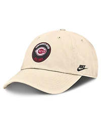 Nike Men's Natural Cincinnati Reds Cooperstown Collection Club Adjustable Hat