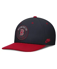 Nike Men's Navy/Red Boston Red Sox Cooperstown Collection Pro Dri-fit Snapback Hat