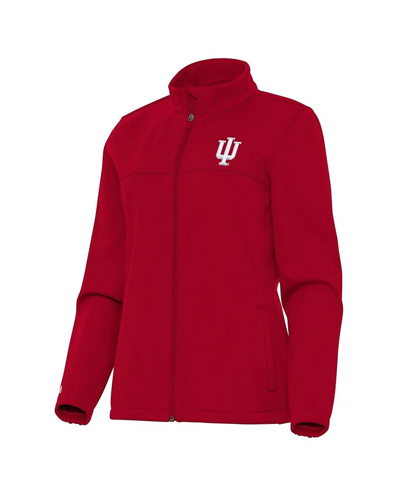 Antigua Women's Crimson Indiana Hoosiers Links 2 Golf Full-Zip Jacket