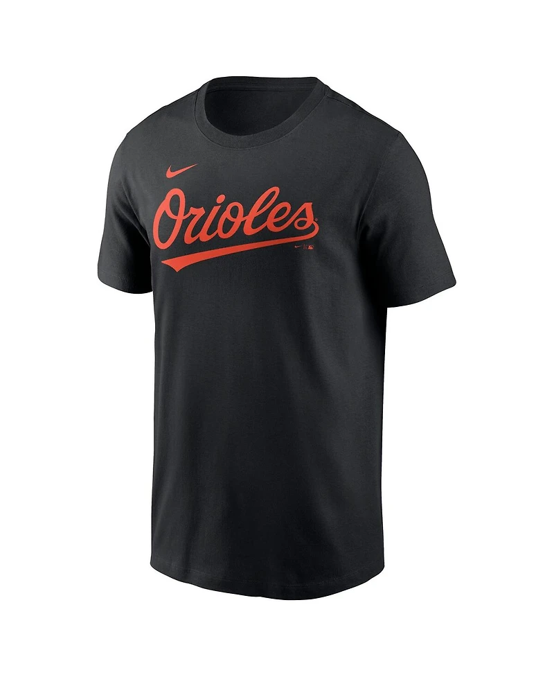 Nike Men's Gunnar Henderson Black Baltimore Orioles Name Number T-Shirt