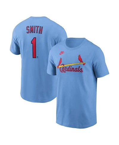 Nike Men's Ozzie Smith Light Blue St. Louis Cardinals Cooperstown Collection Name Number T-Shirt