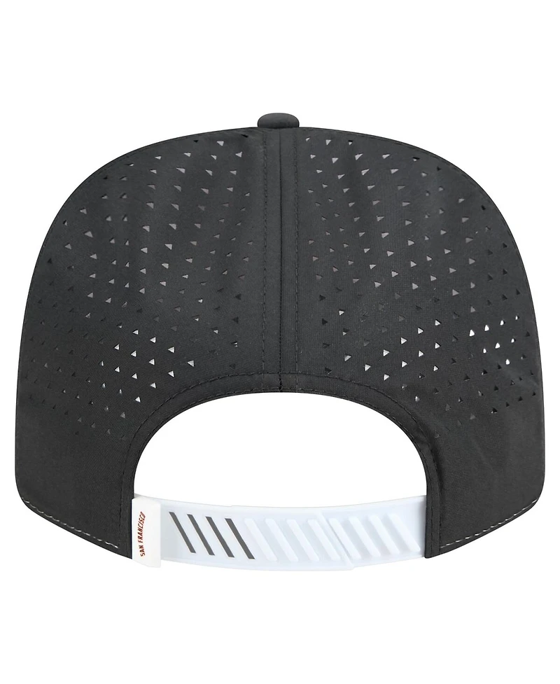 New Era Men's White/Black San Francisco Giants Established Patch 9SEVENTY Adjustable Hat