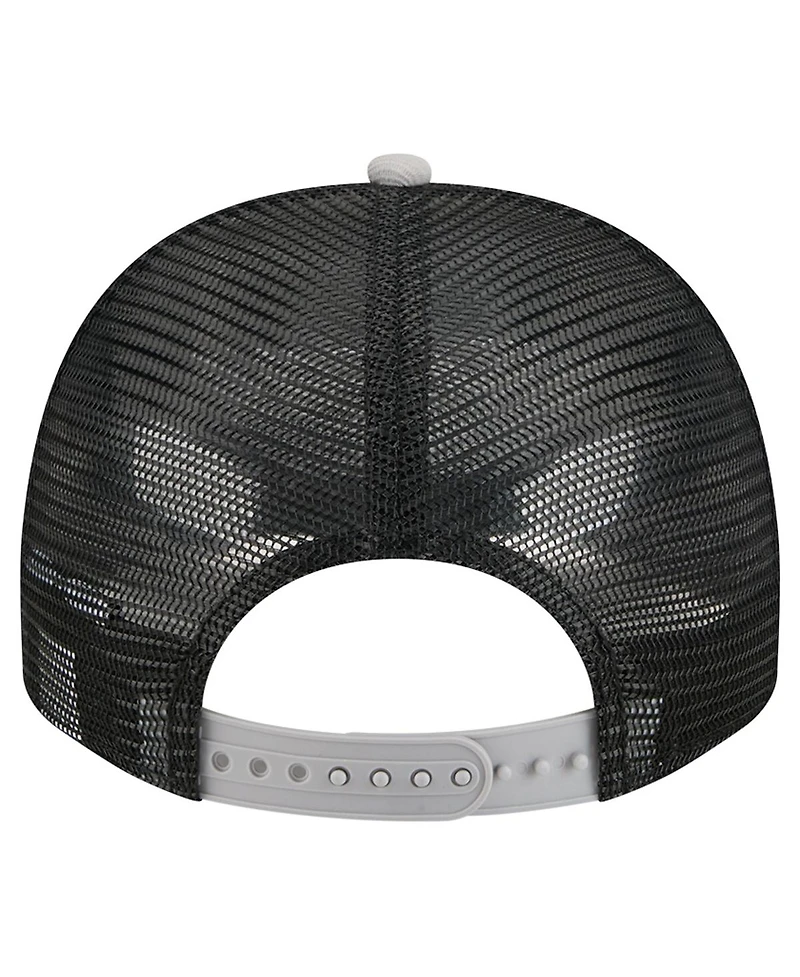 New Era Men's Cream/Black Chicago White Sox Banner A-Frame 9FIFTY Trucker Snapback Hat