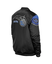 New Era Men's Black Orlando Magic 2025/26 City Edition Full-Snap Satin Jacket