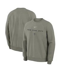 Nike Men's Green New York Mets Statement Primary Raglan Dri-fit Sweatshirt