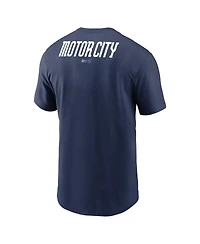 Nike Men's Navy Detroit Tigers City Connect 2-Hit T-Shirt
