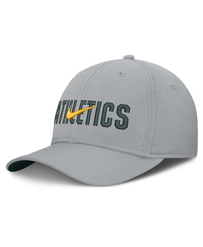 Nike Men's Gray Athletics Primetime Dri-fit Rise Bozz Flex Hat