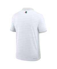 Nike Men's White Japan Baseball 2026 World Classic Victory Striped Dri-fit Polo Shirt