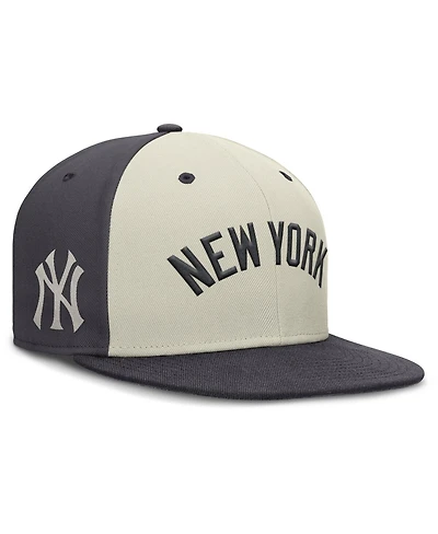 Nike Men's Cream New York Yankees Dri-fit True Fitted Hat