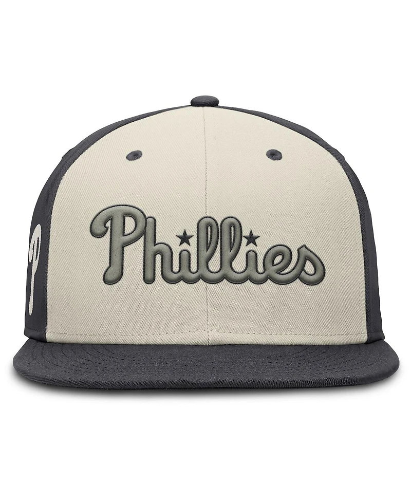 Nike Men's Cream Philadelphia Phillies Dri-fit True Fitted Hat