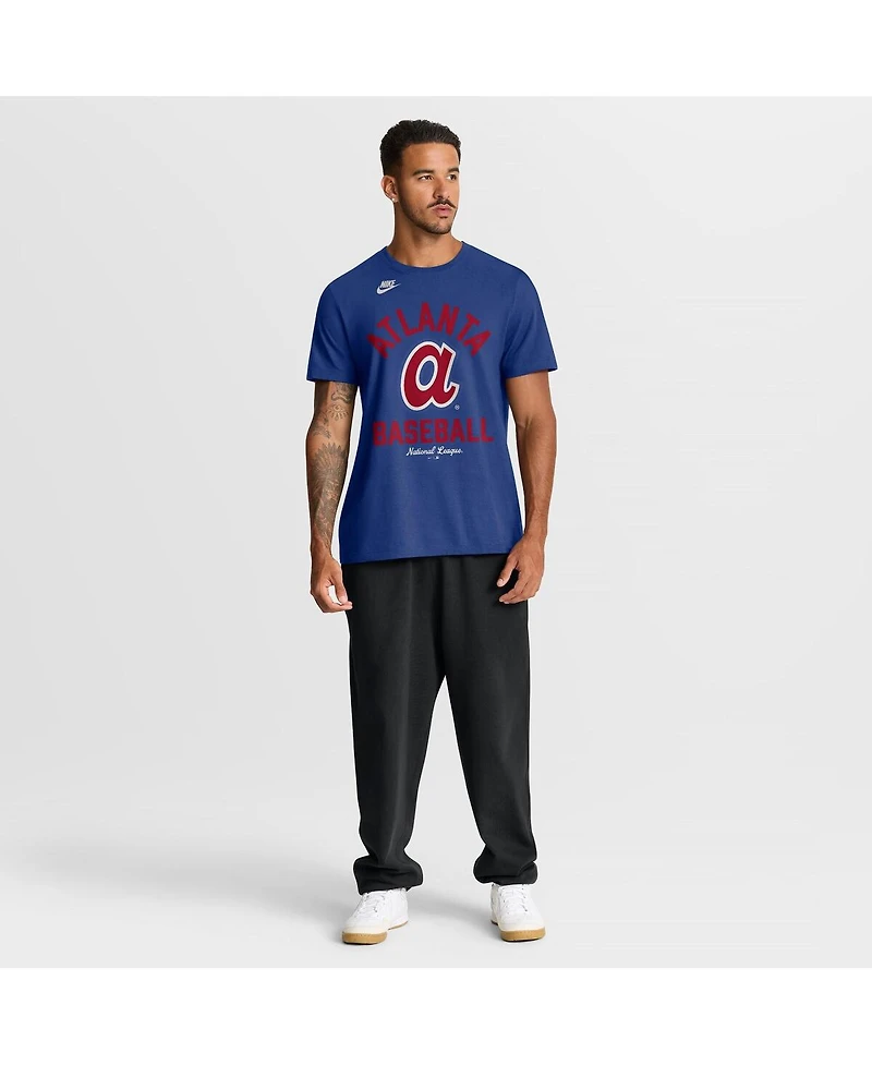 Nike Men's Royal Atlanta Braves Cooperstown Collection T-Shirt