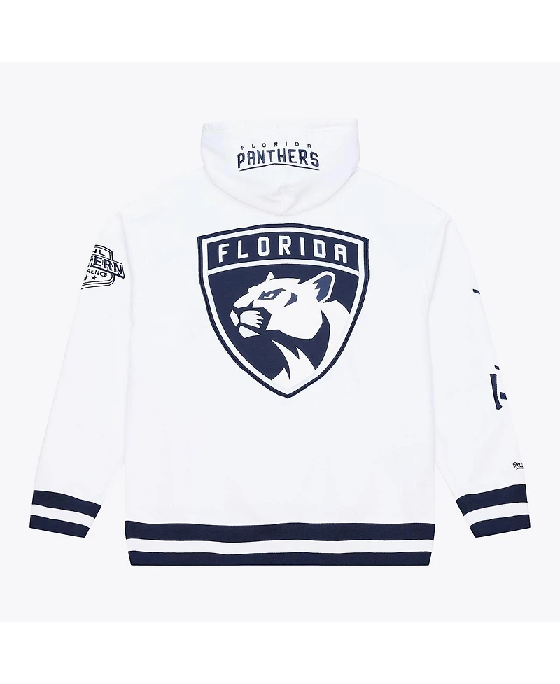 Mitchell & Ness Men's White Florida Panthers Arctic Fleece Hoodie