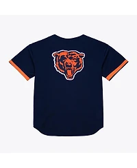 Mitchell & Ness Men's Navy Chicago Bears Head Coach Mesh Full-Button Fashion Jersey