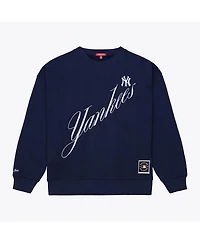 Mitchell & Ness Women's Navy New York Yankees Script Sweatshirt