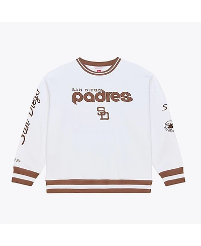 Mitchell & Ness Men's White San Diego Padres Arctic Fleece Sweatshirt