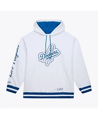 Mitchell & Ness Men's White Los Angeles Dodgers Cooperstown Collection Fleece Hoodie
