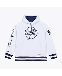 Mitchell & Ness Men's White New York Yankees Cooperstown Collection Fleece Hoodie