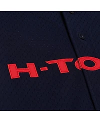 Mitchell & Ness Men's Navy Houston Texans Head Coach Mesh Full-Button Fashion Jersey