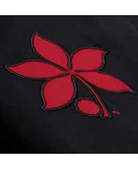 Mitchell Ness Men's Black Ohio State Buckeyes Double Clutch Lightweight Satin Full-Snap Jacket