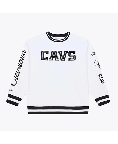 Mitchell & Ness Men's White Cleveland Cavaliers Arctic Fleece Sweatshirt