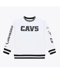 Mitchell & Ness Men's White Cleveland Cavaliers Arctic Fleece Sweatshirt
