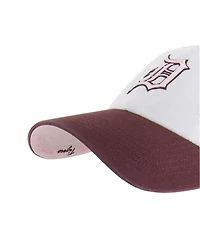 '47 Brand Men's and Women's Stone/Burgundy Detroit Tigers Love Letter Clean Up Adjustable Hat
